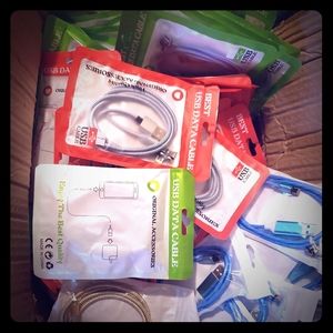 3ft magnetic charging cables.